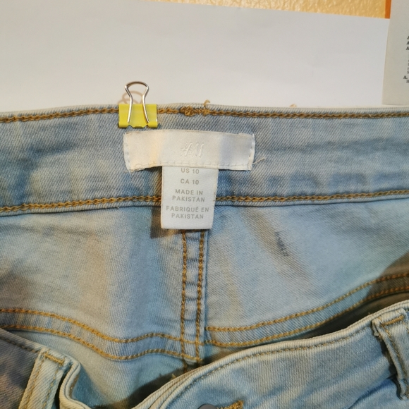 H&M Shorts Light blue Jean high waisted - Picture 2 of 3